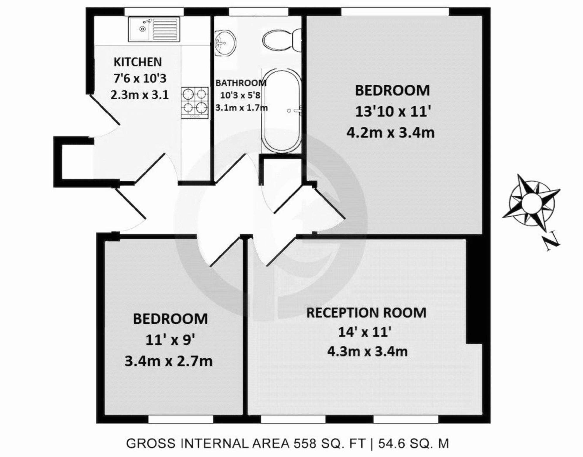 Apartament Staylondon - Sleeps 6 With Free Parking - Tourist, Concerts & Matches
